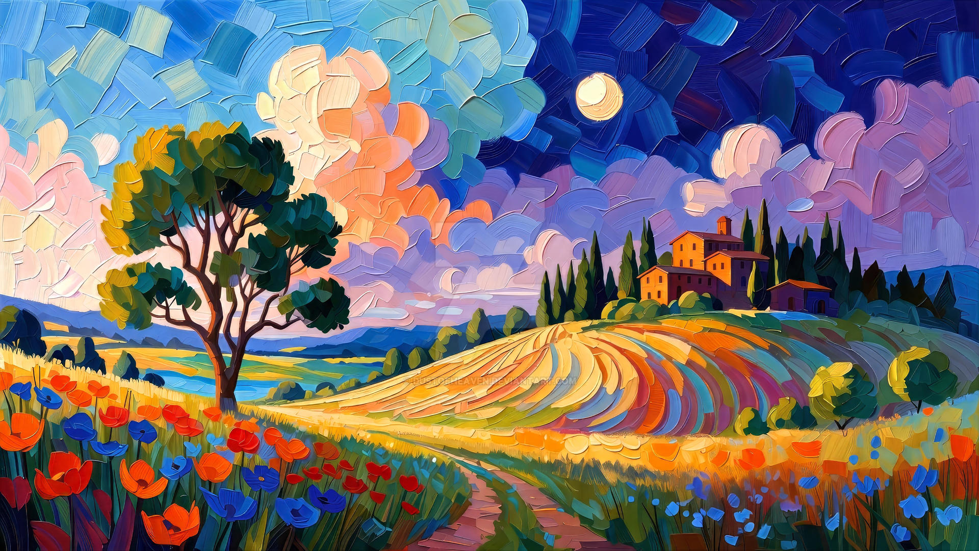 Veil of the painted breeze by dust of heaven Some artwork